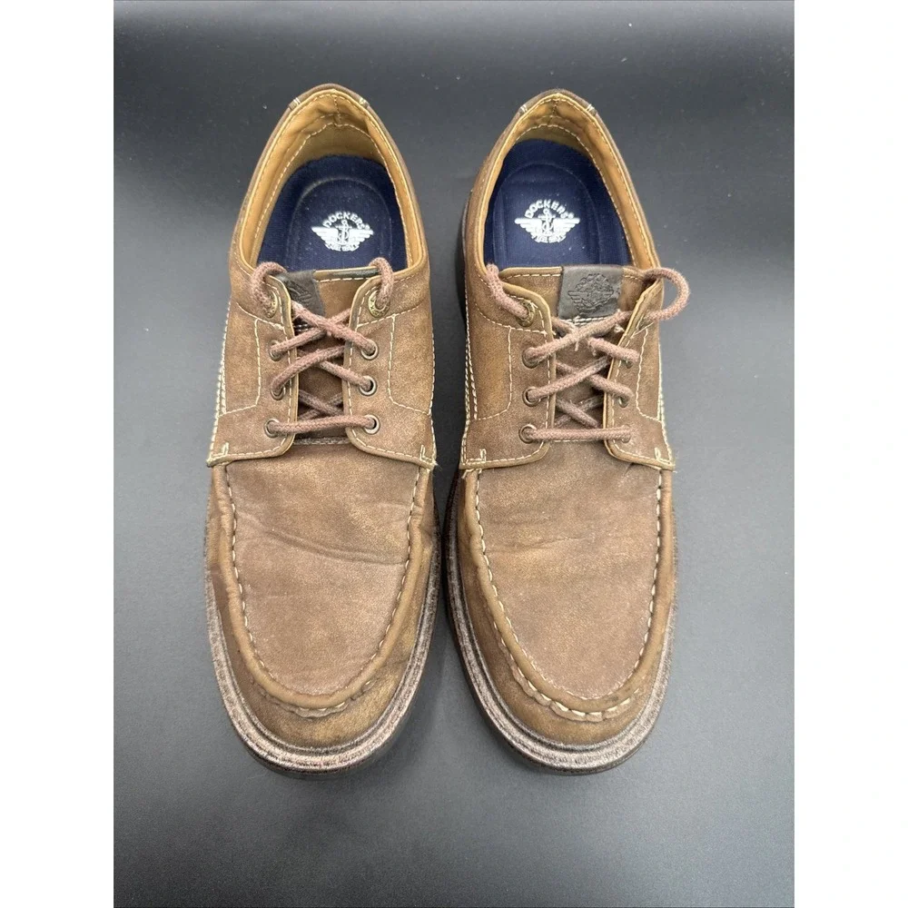 Dockers Men's Size 10 M Brown Oxford Lace Up Comfort Dress Casual Shoes Loafer